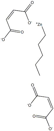 Bis(maleic acid 1-pentyl)zinc salt Struktur