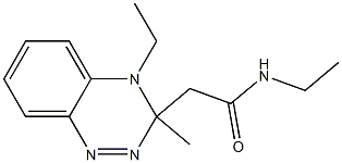 N,N-Diethyl-3-methyl-3,4-dihydro-1,2,4-benzotriazine-3-acetamide Struktur