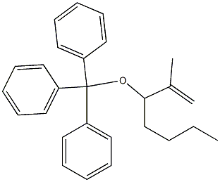 3-(Trityloxy)-2-methyleneheptane Struktur