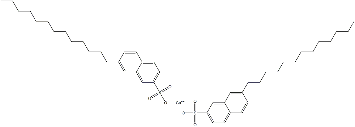 Bis(7-tridecyl-2-naphthalenesulfonic acid)calcium salt Struktur