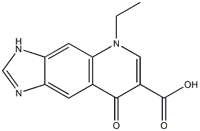 5-Ethyl-5,8-dihydro-8-oxo-3H-imidazo[4,5-g]quinoline-7-carboxylic acid Struktur