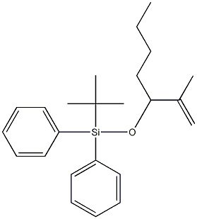 3-(tert-Butyldiphenylsiloxy)-2-methyleneheptane Struktur