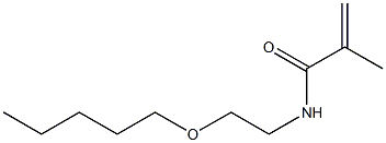 N-(2-Pentyloxyethyl)methacrylamide Struktur