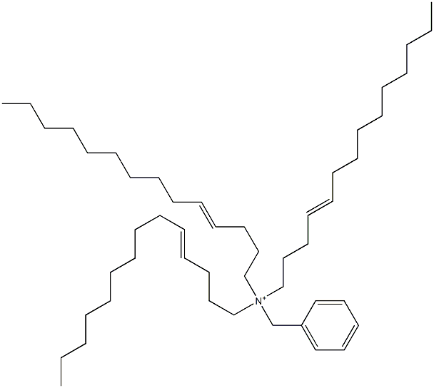 Tri(4-tetradecenyl)benzylaminium Struktur