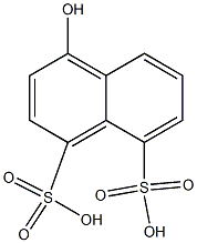 4-Hydroxy-1,8-naphthalenedisulfonic acid Struktur