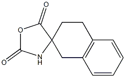 Spiro[tetralin-2,4'-oxazolidine]-2',5'-dione Struktur