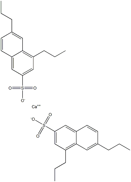 Bis(4,6-dipropyl-2-naphthalenesulfonic acid)calcium salt Struktur