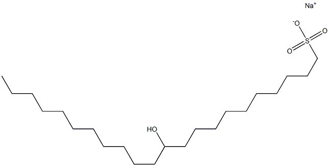 11-Hydroxydocosane-1-sulfonic acid sodium salt Struktur