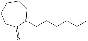 1-Hexylhexahydro-1H-azepine-2-one Struktur