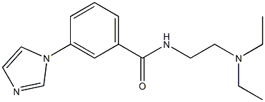 N-(2-Diethylaminoethyl)-3-(1H-imidazol-1-yl)benzamide Struktur