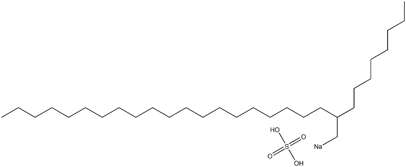 Sulfuric acid 2-octyldocosyl=sodium salt Struktur