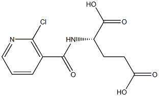 N-(2-Chloronicotinoyl)-L-glutamic acid Struktur