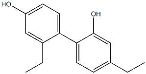 2',4-Diethyl-1,1'-biphenyl-2,4'-diol Struktur