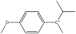 1-(4-Methoxyphenyl)-1,2-dimethylpropan-1-ylium Struktur