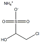 2-Chloro-1-hydroxyethanesulfonic acid ammonium salt Struktur