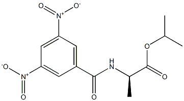 (2R)-2-[(3,5-Dinitrobenzoyl)amino]propanoic acid isopropyl ester Struktur