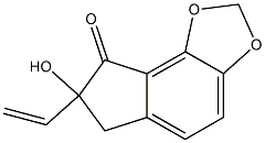 6,7-Dihydro-7-ethenyl-7-hydroxy-8H-indeno[4,5-d]-1,3-dioxol-8-one Struktur