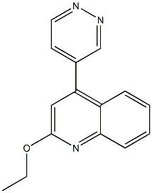 2-Ethoxy-4-(4-pyridazinyl)quinoline Struktur