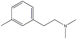 2-(3-Methylphenyl)-N,N-dimethylethanamine Struktur