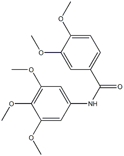 3,4-Dimethoxy-N-(3,4,5-trimethoxyphenyl)benzamide Struktur