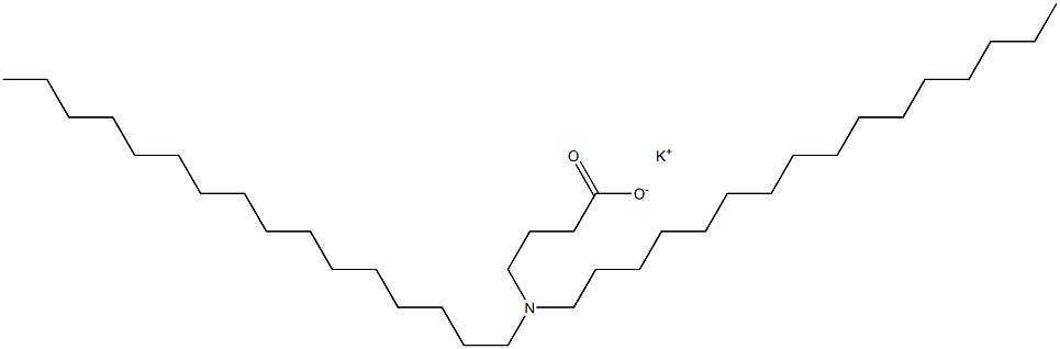 4-(Dihexadecylamino)butyric acid potassium salt Struktur