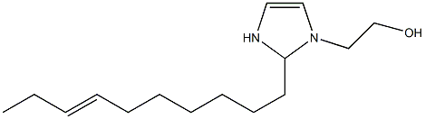 2-(7-Decenyl)-4-imidazoline-1-ethanol Struktur