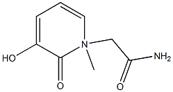 1,2-Dihydro-3-hydroxy-N-methyl-2-oxopyridine-1-acetamide Struktur