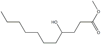 4-Hydroxyundecanoic acid methyl ester Struktur