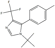 1-tert-Butyl-4-trifluoromethyl-5-(4-methylphenyl)-1H-imidazole Struktur