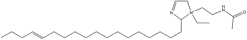 1-[2-(Acetylamino)ethyl]-1-ethyl-2-(14-octadecenyl)-3-imidazoline-1-ium Struktur