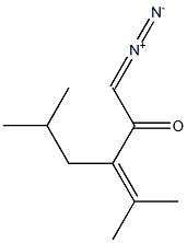 3-Isobutyl-1-diazo-4-methyl-3-penten-2-one Struktur