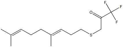 3-[[(3E)-4,8-Dimethyl-3,7-nonadienyl]thio]-1,1,1-trifluoro-2-propanone Struktur