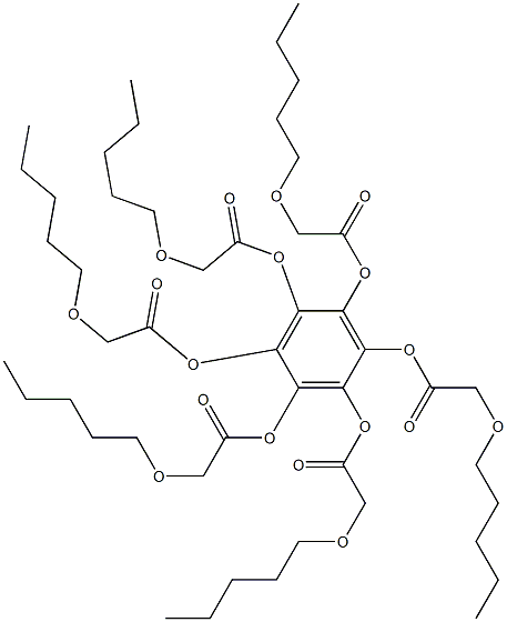 Benzenehexol hexakis(pentyloxyacetate) Struktur