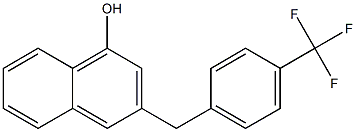 3-[4-(Trifluoromethyl)benzyl]-1-naphthol Struktur