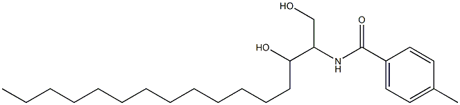 N-(1,3-Dihydroxyhexadecan-2-yl)-4-methylbenzamide Struktur