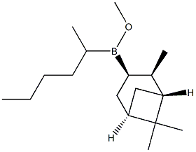 (1-Methylpentyl)[(1R,2R,3R,5S)-2,6,6-trimethylbicyclo[3.1.1]heptan-3-yl](methoxy)borane Struktur