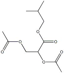 (-)-2-O,3-O-Diacetyl-L-glyceric acid isobutyl ester Struktur