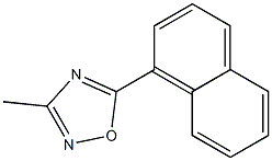 5-(1-Naphtyl)-3-methyl-1,2,4-oxadiazole Struktur