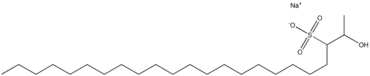 2-Hydroxytricosane-3-sulfonic acid sodium salt Struktur