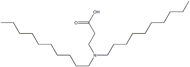 3-(Didecylamino)propanoic acid Struktur