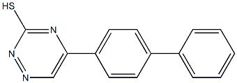 5-(1,1'-Biphenyl-4-yl)-1,2,4-triazine-3-thiol Struktur