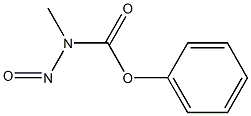 Methylnitrosocarbamic acid phenyl ester Struktur