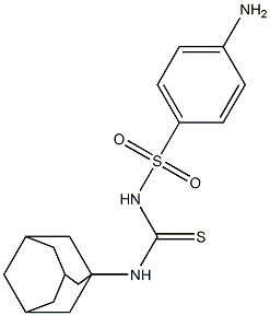 1-(1-Adamantyl)-3-[(4-aminophenyl)sulfonyl]thiourea Struktur