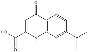 7-Isopropyl-1,4-dihydro-4-oxoquinoline-2-carboxylic acid Struktur