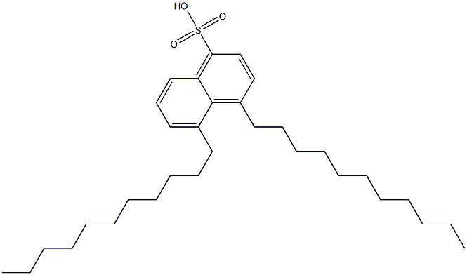 4,5-Diundecyl-1-naphthalenesulfonic acid Struktur