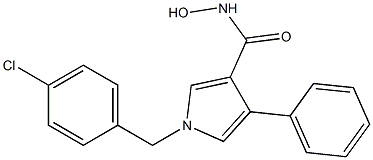 1-(4-Chlorobenzyl)-3-hydroxyaminocarbonyl-4-phenyl-1H-pyrrole Struktur