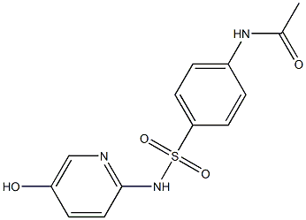 N-(5-Hydroxy-2-pyridinyl)-4-acetylaminobenzenesulfonamide Struktur