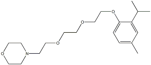 4-[2-[2-[2-(2-Isopropyl-4-methylphenoxy)ethoxy]ethoxy]ethyl]morpholine Struktur