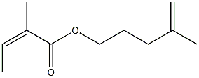 2-Methylisocrotonic acid 4-methyl-4-pentenyl ester Struktur