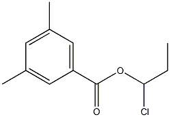 3,5-Dimethylbenzenecarboxylic acid 1-chloropropyl ester Struktur